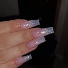 Exclusive bizzy nails cosmetic grade glitter nail art pink passion acrylic gel. Light Pink Holographic Glitter Acrylic Nails Video Sparkly Acrylic Nails Glitter Nails Acrylic Clear Acrylic Nails
