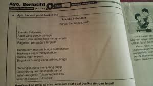 Tentukan Rima Tiap Bait Pada Puisi Tersebut Brainly Co Id