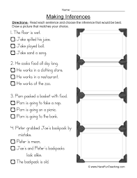 Inference Worksheets Have Fun Teaching Inference Making Inferences Inferring Lessons