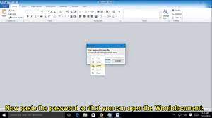 Open a password protected word doc and enter the password. How To Unlock Word Document That S Password Protected Youtube