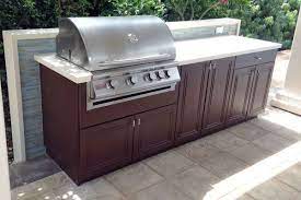 The vast majority of outdoor kitchen cabinets are made of marine grade polymers or stainless steel. Werever Outdoor Kitchen Cabinets Products