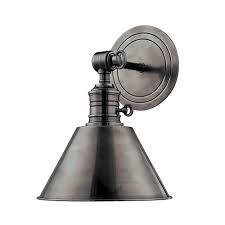 Elegant in its sheer simplicity, and modern in design, this fixture diffuses a soft, warm glow through an understated metal canopy that focuses light only where it's needed most. Sconce Wall Light In Antique Nickel Finish 8321 An Destination Lighting
