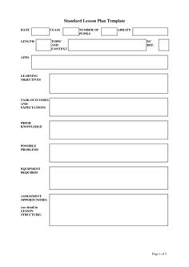 Lesson Plan Template … | Teaching ideas | Pinterest | Lesson plan ...