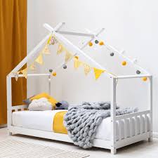 Shop for canopy bed frames at walmart.com. Kids White Wooden House Style Canopy Bed Frame Single 3ft Crazypricebeds Com