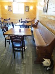 They can serve as additional seating around the family room or even a decorative piece for your hallway. Main Dining Room Bench Seating Picture Of Curious Pig Crystal Falls Tripadvisor