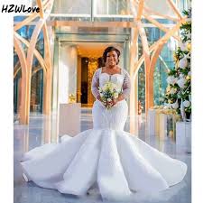Content updated daily for wedding photo. South African Mermaid Wedding Dresses Plus Size Lace Appliques Sheer Long Sleeves Bridal Gowns Long Train Wedding Vestidos Wedding Dresses Aliexpress