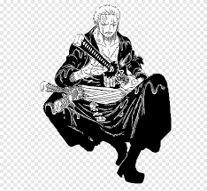 Large catalog of manga, manhua, manhwa, romance, shounen. Roronoa Zoro Monkey D Luffy One Piece Dracule Mihawk One Piece Tattoo Manga Monochrome Png Pngegg