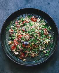 2 cups (340 g) pearl couscous (moghrabieh) 4 cups (1 litre) chicken stock ½ cup dried chickpeas, or 400g can chickpeas, rinsed and drained 500 g leg lamb chops (about 4 chops), trimmed and cut in half Pois Chiche Moghrabieh A Delicious Pearl Couscous Salad Served As A Side On Our Plates Each Week We Play Around With The Ingredients To Keep It Interesting And Seasonal Photo