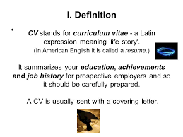 If your employer asked for one, you don't 2. Curriculum Vitae Cv Ppt Video Online Download