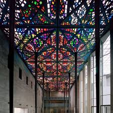 National Gallery Of Victoria Stained Glass Ceiling In The Great Hall Designed By Leonard French Glass Roof Stained Glass Windows Stained Glass