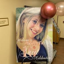 Rose Gold Sweet 16 Photo Welcome Sign