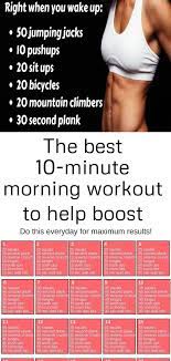 The Best 10 Minute Morning Workout To Help Boost Your Metabolism 1