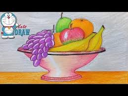 This Tutorial Is Very Easy I Used Oil Pastel Color And Staedtler Noris Club Water Colour Penci Basket Drawing Scenery Drawing For Kids Oil Pastel Colours