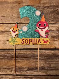 Shark Birthday Baby Shark Cake Topper Excited To Share The Latest Addition To My Etsy Shop Baby Shark Cake Topper Im 2 Baby S Shark Themed Birthday Party Shark Theme Birthday Shark Themed Party