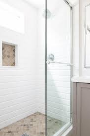 White subway tile shower floor ideas. Shower Floor Tile With White Subway Tile Novocom Top
