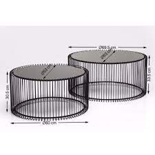 Determine where you have to place each furniture of coffee table and the correct proportions for that room. Contemporary Black Coffee Table Wire Kare Design