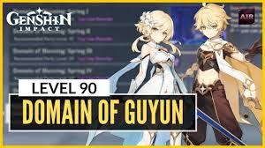 Genshin Impact Domain Of Guyun Level 90 Guide F2p With No 5 Star Heroes Youtube