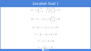 Contoh soal invers matriks ordo 2x2 beserta jawabannya. Elemen Matriks Ordo Identitas Jenis Transpose Determinan Invers