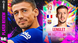 However, he has such good defensive positioning and tackling, that he rarely needs to. Summer Heat Lenglet Player Review 93 Lenglet Review Fifa 20 Ultimate Team Youtube