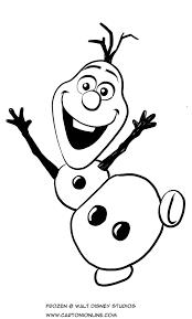 Disney frozen mountain man kristoff coloring page. Olaf The Snowman Coloring Page