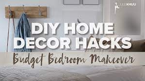 Whether you are looking to revamp your furniture or just add some art to your walls, these tutorials will help you create a polished look. Diy Home Decor Hacks Budget Bedroom Makeover Haute Khuuture Blog