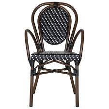Black And White Bistro Chairs Outdoor Black And White Metal Mediterranean Bistro Arm Chair H Outdoor Patio Furniture Sets Bistro Chairs Chair Popular