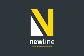 New Line Logo Letter N Letter Logo N Logo Design Lettering