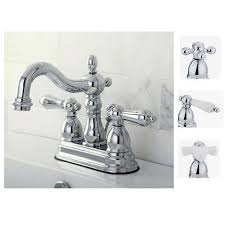 They have handles for both a cold and. Heritage Chrome 4 Inch Center Bathroom Faucet Overstock 5532968