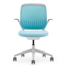 Cobi Chair Color Maya Blue Frame Color White Affordable Office Furniture Office Furniture Online Office Furniture Design