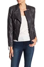 Blanknyc Denim Faux Leather Fitted Moto Jacket Nordstrom Rack In 2020 Moto Jacket Outfit Leather Jackets Women Jackets For Women