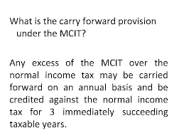 This is because the allowance is subtracted. Minimum Corporate Income Tax What Is Mcit The
