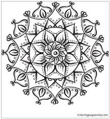 Super coloring free printable coloring pages for kids coloring sheets free colouring book illustrations printable pictures clipart black and white pictures line art and drawings. Lotus Flower Mandala Coloring Pages Mandala Coloring Pages Coloring Pages For Kids And Adults