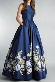 Basix Floral Ball Gown Plesove Saty Damska Moda A Saty