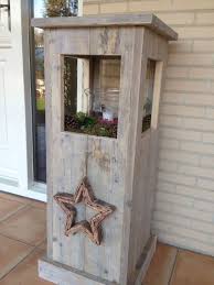 Windlicht Van Gebruikt Steigerhout Gemaakt Door Jan De Timmerman Diy Paletten Holz Handwerk Paletten Weihnachten