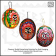 Handmade Coconut Shell Crafts Painting Lord JAGANNATH