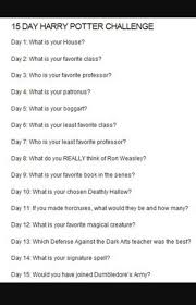 15 Day Harry Potter Challenge Harry Potter Amino