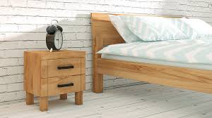 Ein einfaches bett besteht heute in der regel aus einem rahmen oder gestell, auf dem eine matratze liegt. Nachttisch Nevo Massivholz Schadstoffgepruft