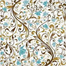 Vintage pattern with branches, leaves and dots. Floral Background Art 26405 Free Eps Download 4 Vector