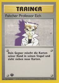 Falscher Professor Eich Impostor Professor Oak 73 102 Pokemon Trainer Rare 1st Edition Base Set German Cards Outlet Old Pokemon Cards Pokemon Cards