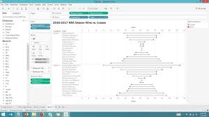 Making A Barbell Dna Chart In Tableau With Nba Data