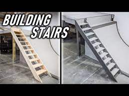 Building a garage attic danley s. Building A Simple Staircase For The Garage Loft Youtube