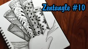 Zentangle Art 10 How To Easy Zentangle Youtube 3d Art Drawing Zentangle Art Zentangle
