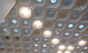 See ceiling stock video clips. Roof Ceiling Design View Or Square Hole Deck Waffle Ceiling For Stock Photo Picture And Royalty Free Image Image 145576304