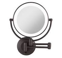 Lighted Wall Mounted Makeup Mirror with Magnification & Extendable Arm -  Amazon