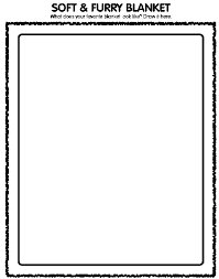 Kids with pail and shovel coloring page. Soft And Furry Blanket Coloring Page Crayola Com