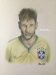 Neymar Jr Colour Pencil Sketch Cool Drawings Neymar Jr Pencil Sketch