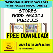 Some puzzle games can be addicting. Puzzles To Play Let S Get Out And Shop The Stores Word Search Games Is A Free Puzzle Book Detailing Different Stores Around Your Town There Is So Much To Do When