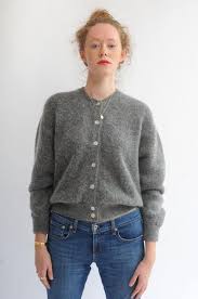 We stock following branded vintage clothing: Trouva Zabidoo Cardigan Aus Stahl