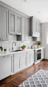Light gray kitchen cabinets & white backsplash tiles. 44 Gray Kitchen Cabinets Dark Or Heavy Dark Light Modern