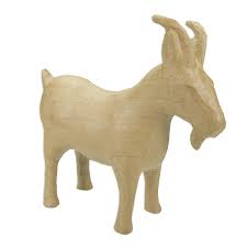 More newspaper for the paper mache. Large Goat In Papier Mache 21 X 19 5 Cm To Decorate
